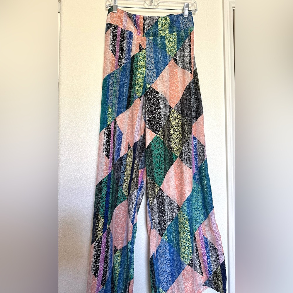 Bar Iii Multicolored Geometric Pattern Palazzo Pa… - image 3